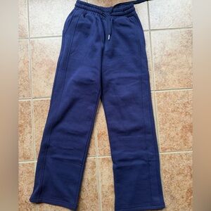 Lululemon Navy Blue wide leg scuba sweatpants size 4